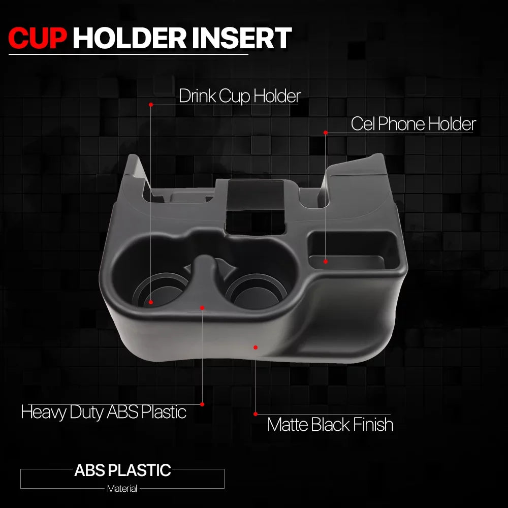 Front 03-16 Cup Ram Turck Holder Insert Organizer Center Dodge 1500 Console for