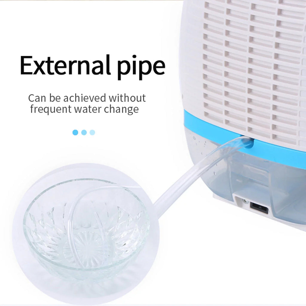 Absorber Home Dehumidifier Control Mini Dryer with Air 500ml Remote Portable Fichiouy White Mute Moisture