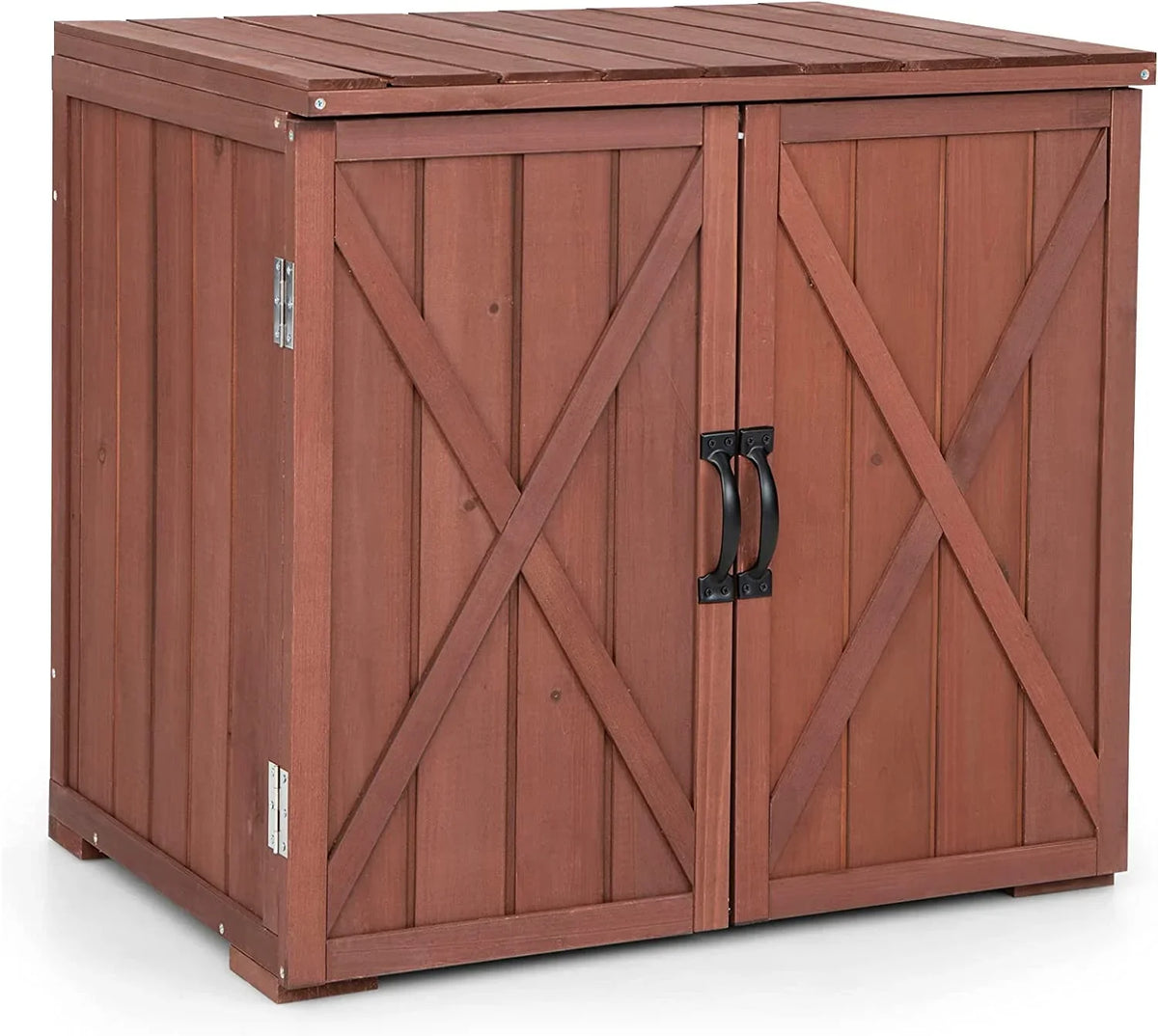 Storage Easy x 30" & Wooden for 28.5" Assembly, Garden Countertop, Space Inner Cabinet Porch, Deck Box (Brown) x Storage Storage Box, Tool Outdoor 22" W/Spacious 30" Backyard