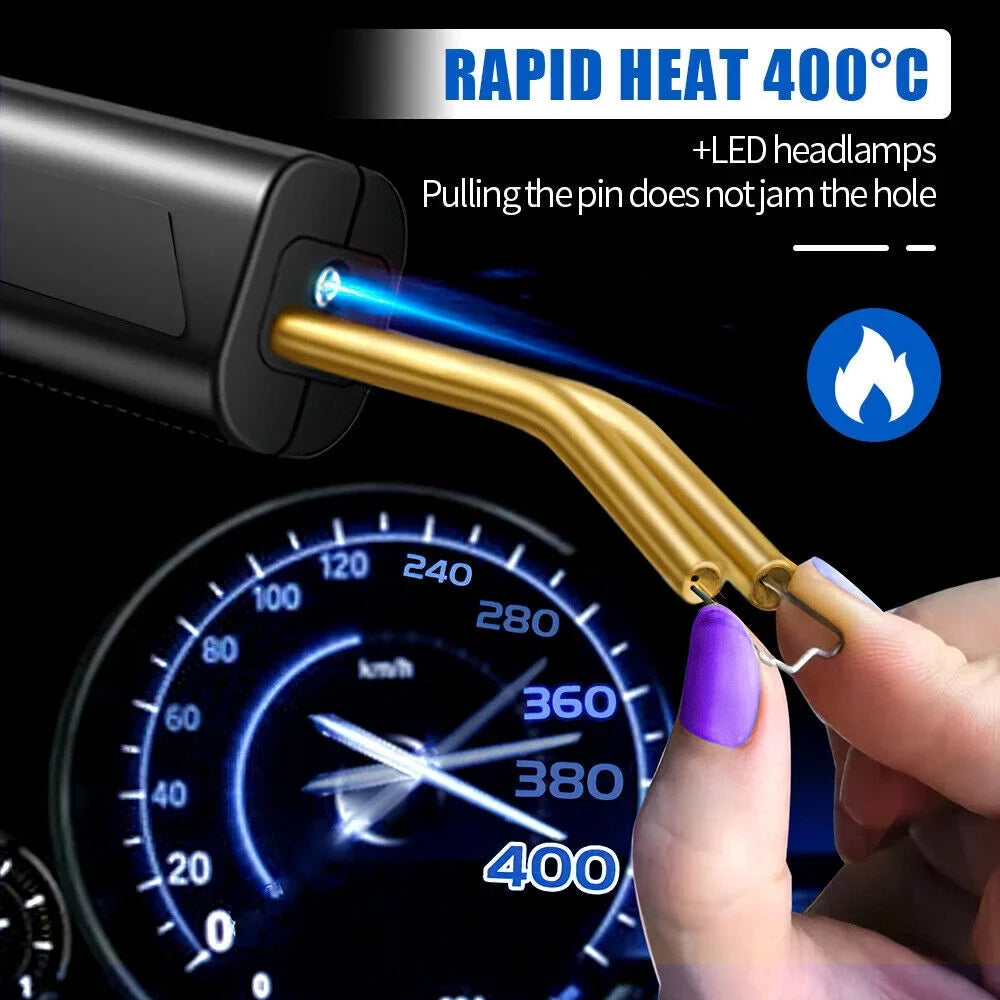 Hot Repair Gun Staples Welder Machine Welding Kit Bumper Stapler Plastic Car 600