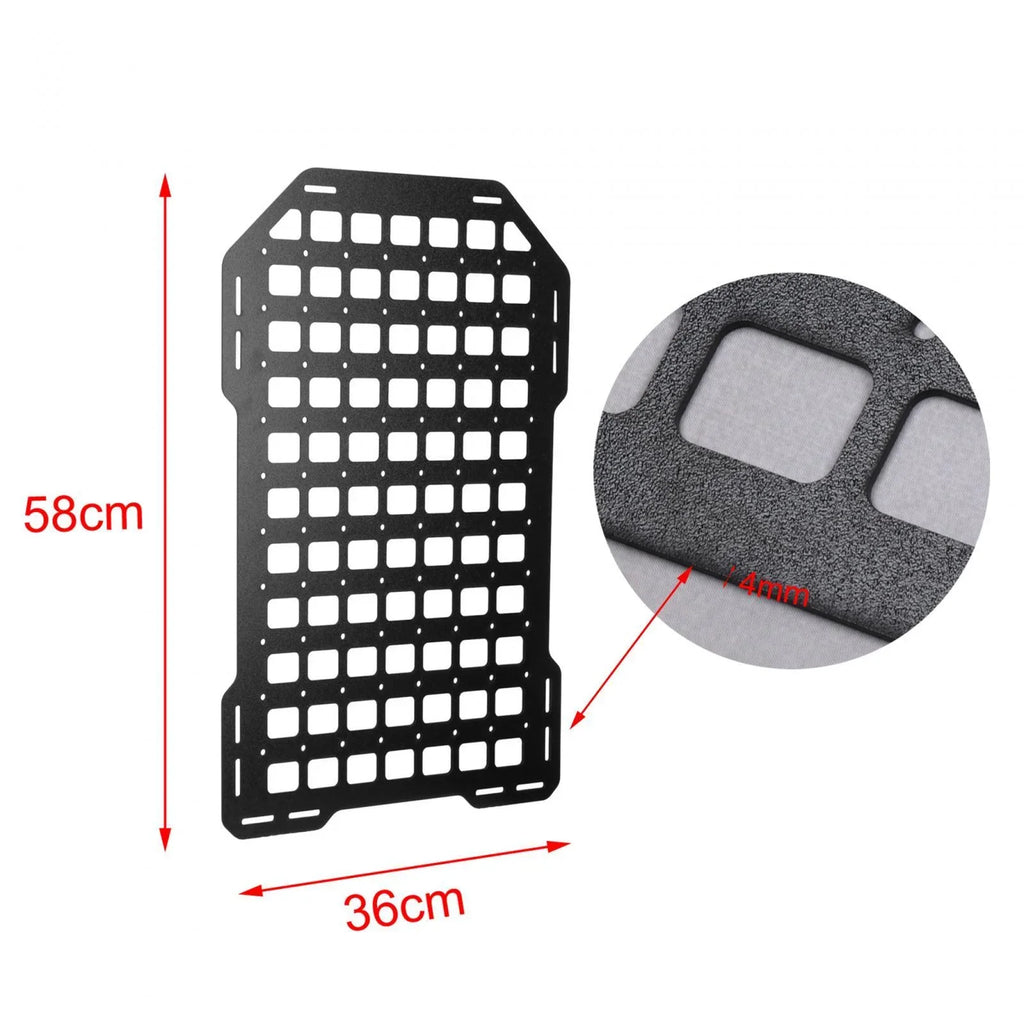 for for Vehicles Baoblaze Accessories Panel Storage 4mm Molle Thickened Rack Car