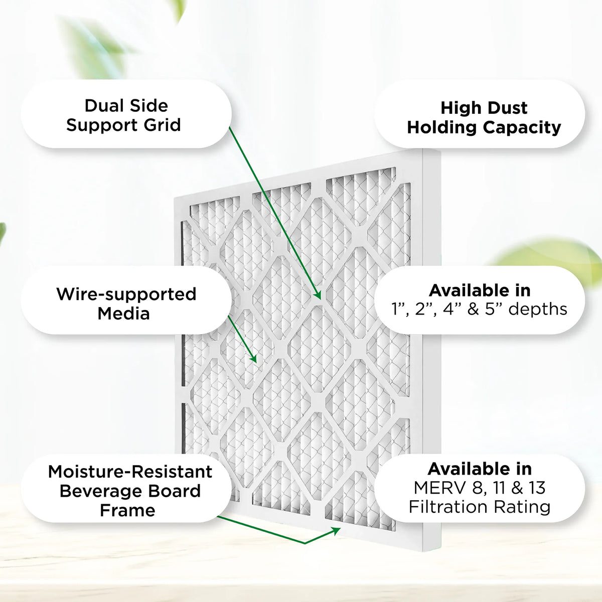 24x24x2 Air Size: Case 2" Pleated MERV x 1-3/4 12. 11, MPR Actual Pamlico. Filters 1000 AC Furnace of x 23-3/8 23-3/8 by