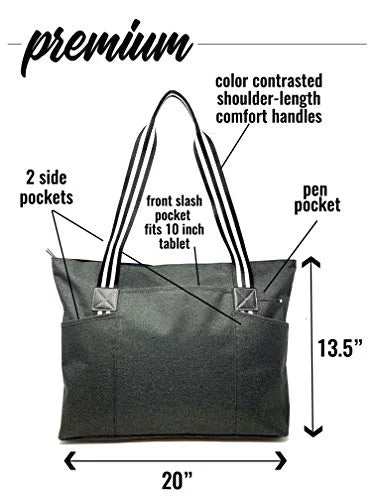 Tote Bag Black Plain Tessa