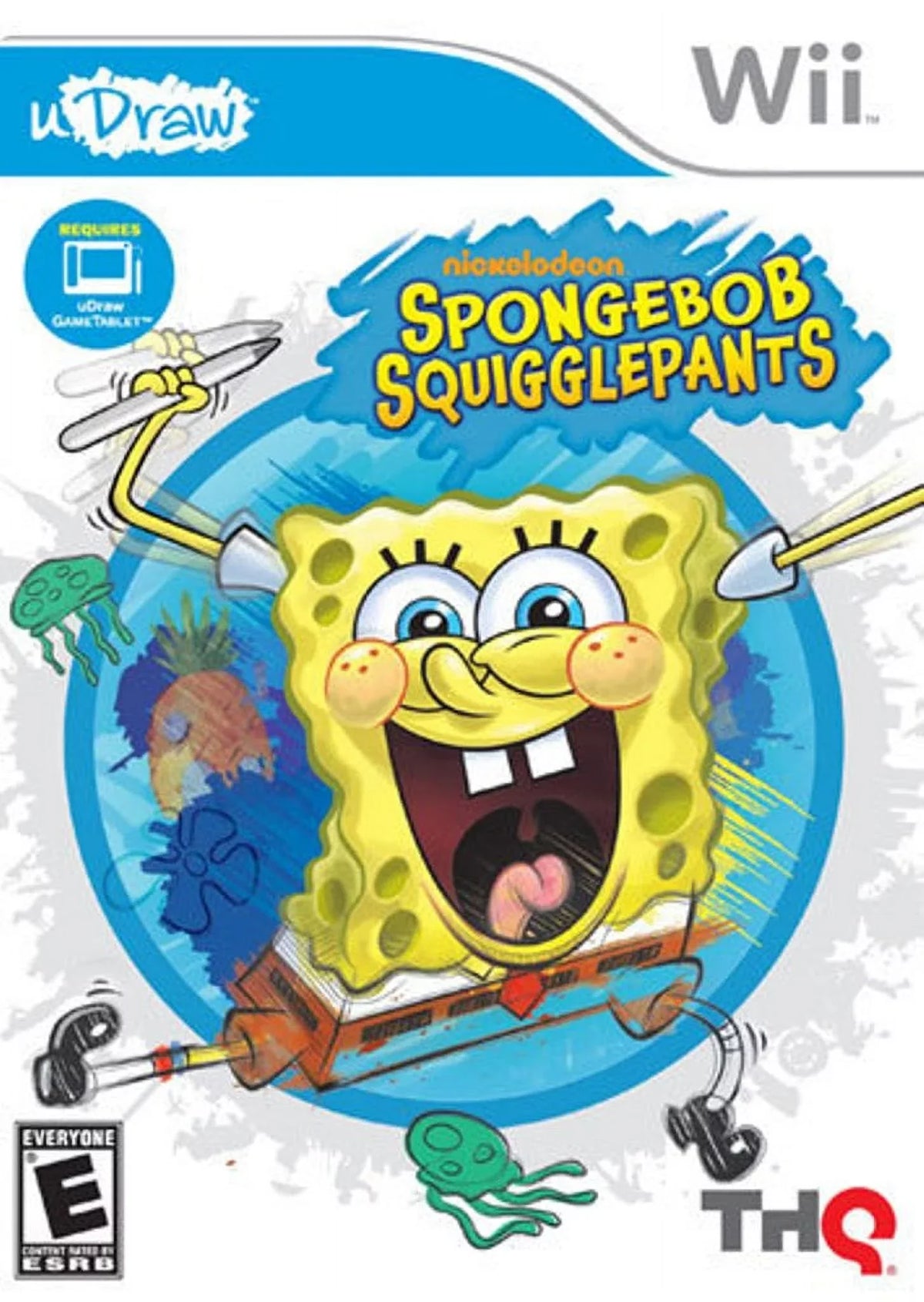 (Nintendo uDraw Wii) THQ SquigglePants SpongeBob