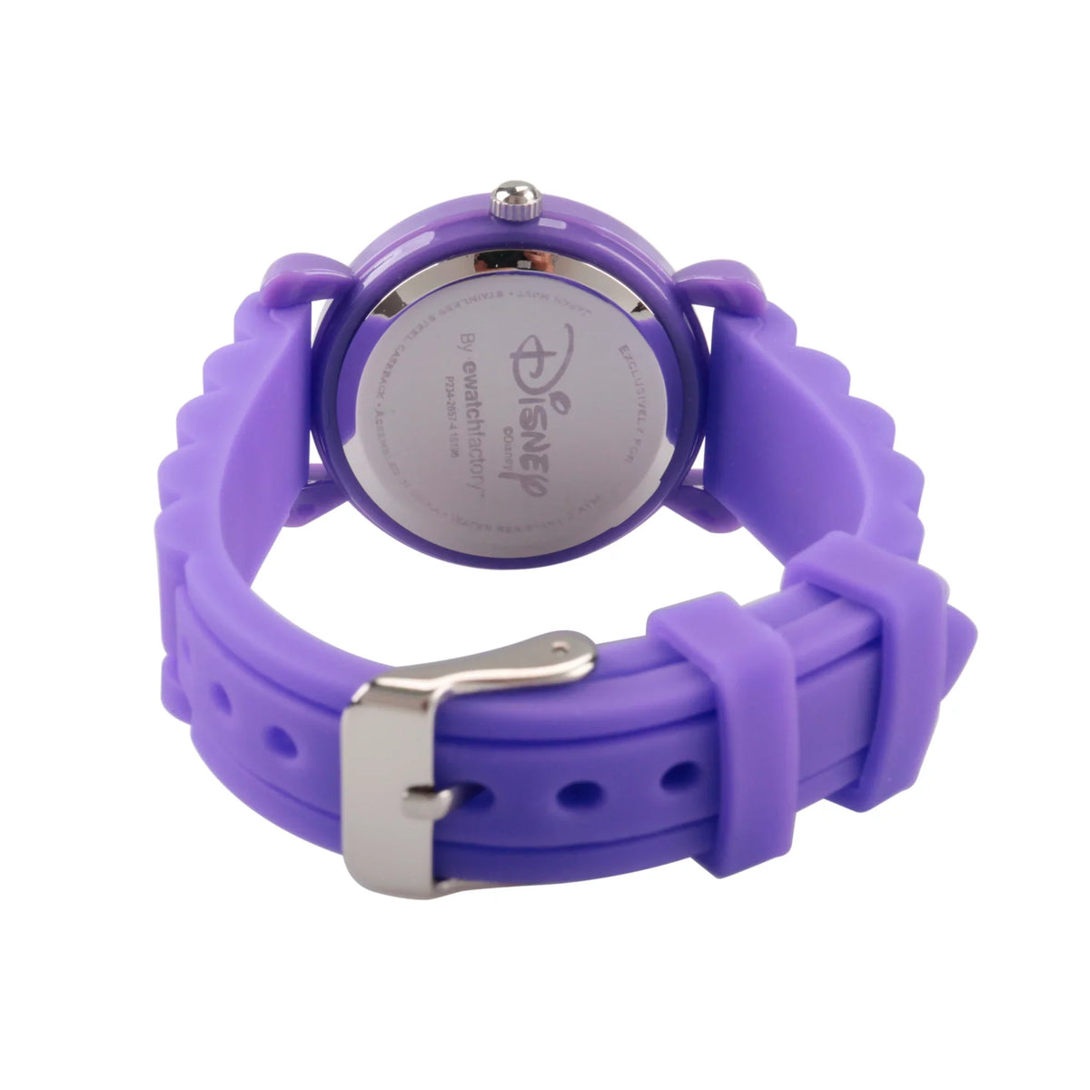 Plastic Watch, Strap and Time Girls' Teacher Frozen Purple Elsa Purple Silicon Anna