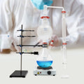 Glass Separator Oil Kit Purifier Miumaeov Oil Condenser Essential + Hot 2000ML Distillation Distillation Essential Distiller Steam Lab Stove Water + Apparatus with