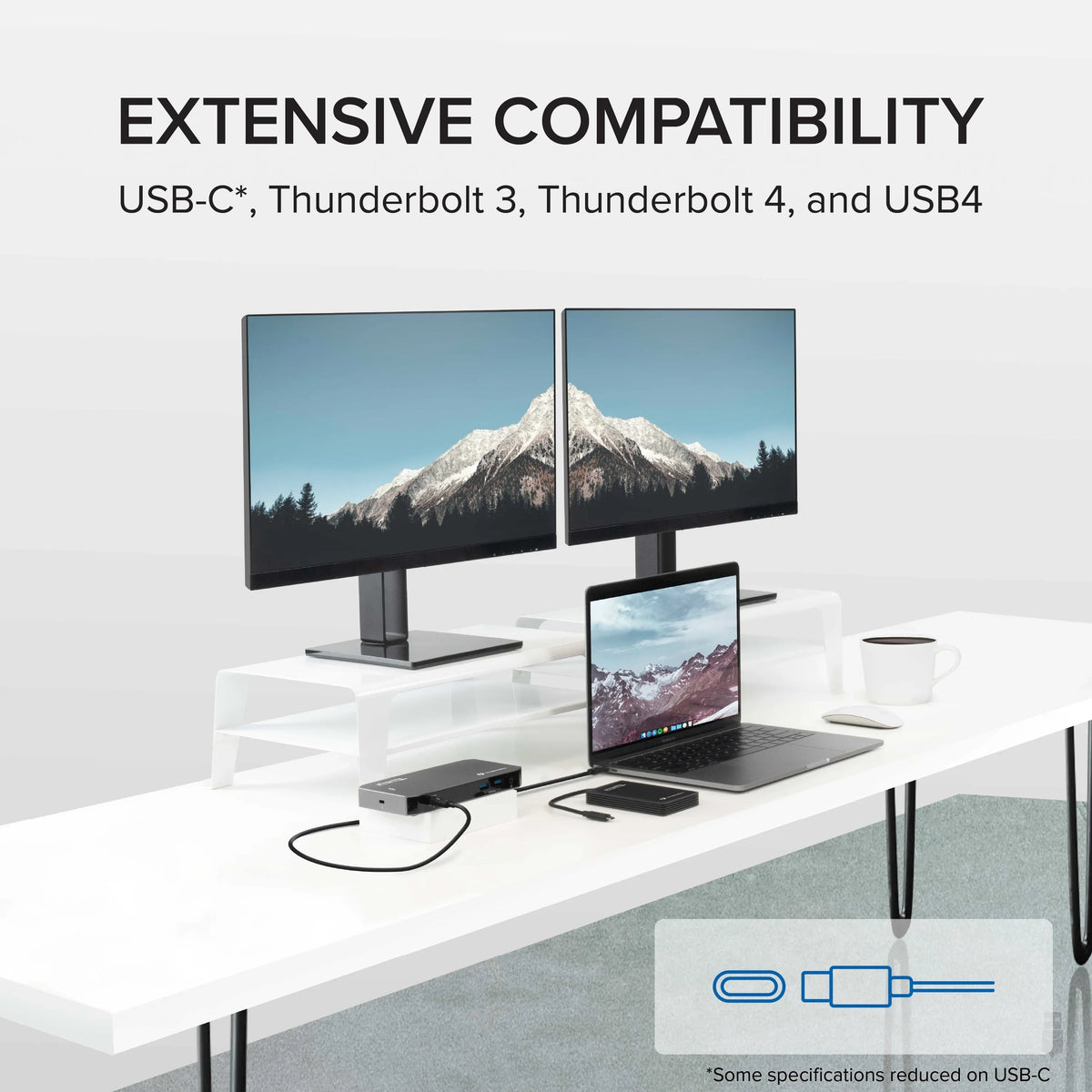 USB-C - 2x Audio and and Compatible USB Plugable Mac HDMI, with DisplayPort Ethernet, Gigabit and Windows Thunderbolt 40Gbps 96W with Jack Charging, 3x Dock 3.0, Laptops, USB-C,