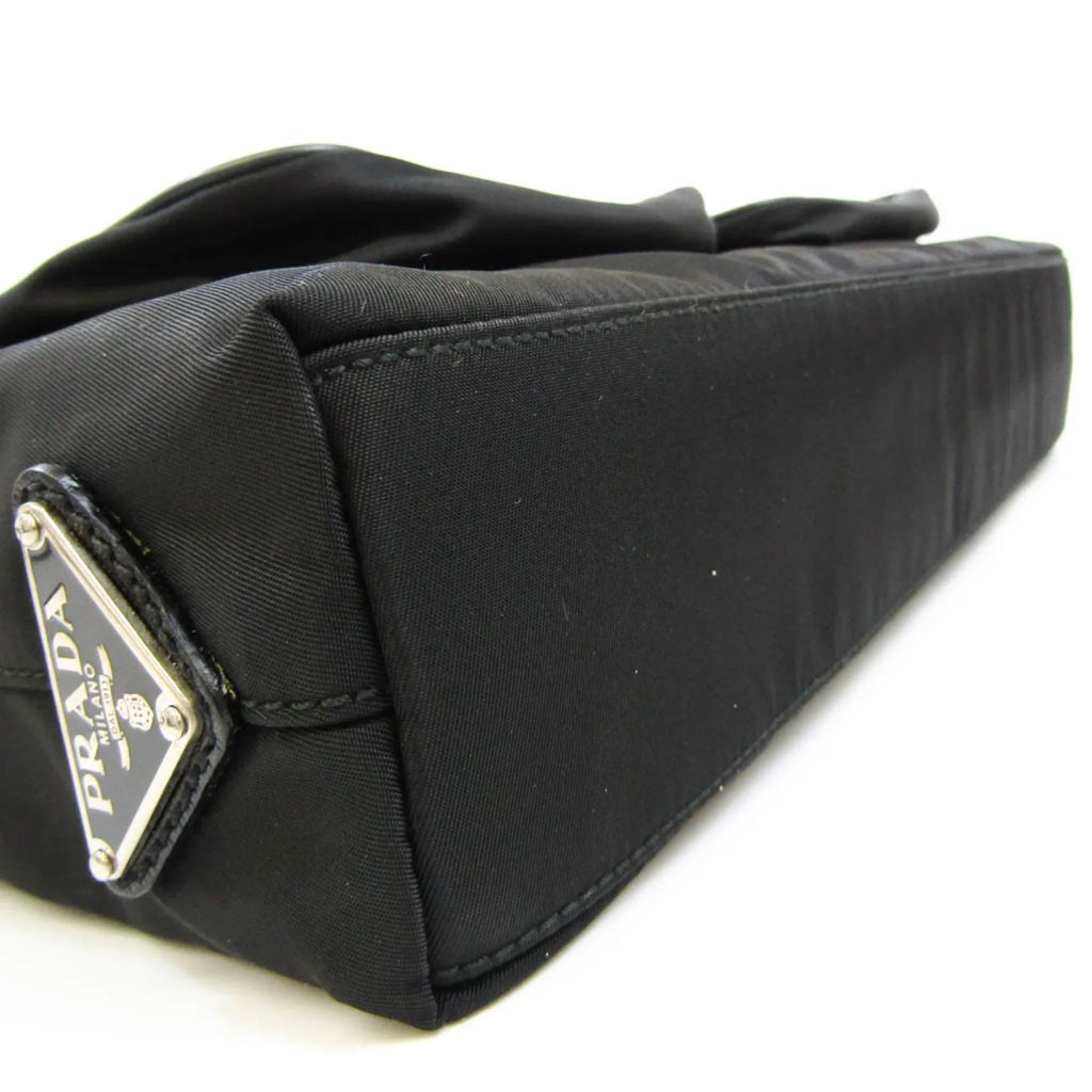 Shoulder Leather,Nylon Bag Prada Black Pre-Owned Women,Men (Good)