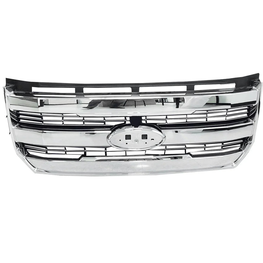 Front W/o camera For Radiator 15-17 Grille Chrome Bumper F-150 FL348200PBS Teledu