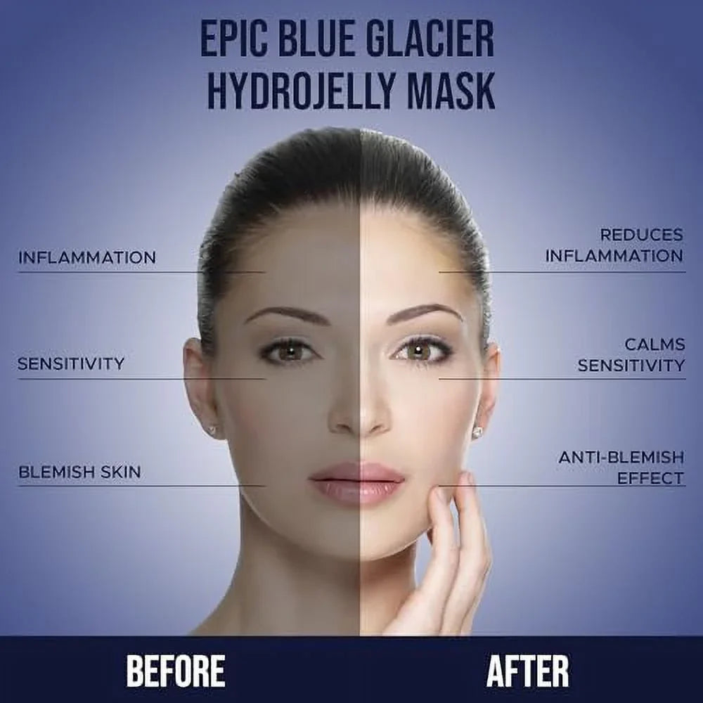 Jelly oz Types Epic Blue - Reducing Peel Anti-Aging, Facial | Dark & Skin Natural Professional Pack Mask, Spot Skin Mask Luminous Suitable - off for Glacier 30 Lab All Skin Treatment fl