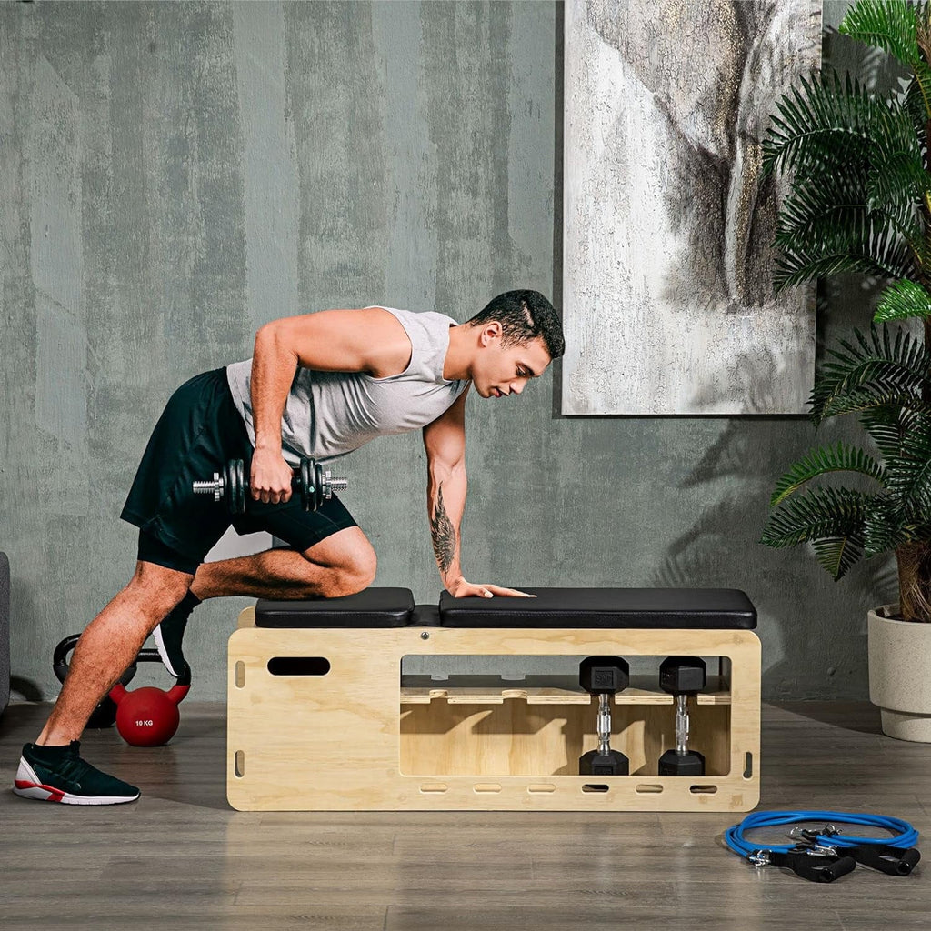 Incline Lifting Weight For Bench Home Storage Workout Bench Chest Resistance Bench, Equipment Training Strength & Rope, Gym Arms Weight With Rack Adjustable