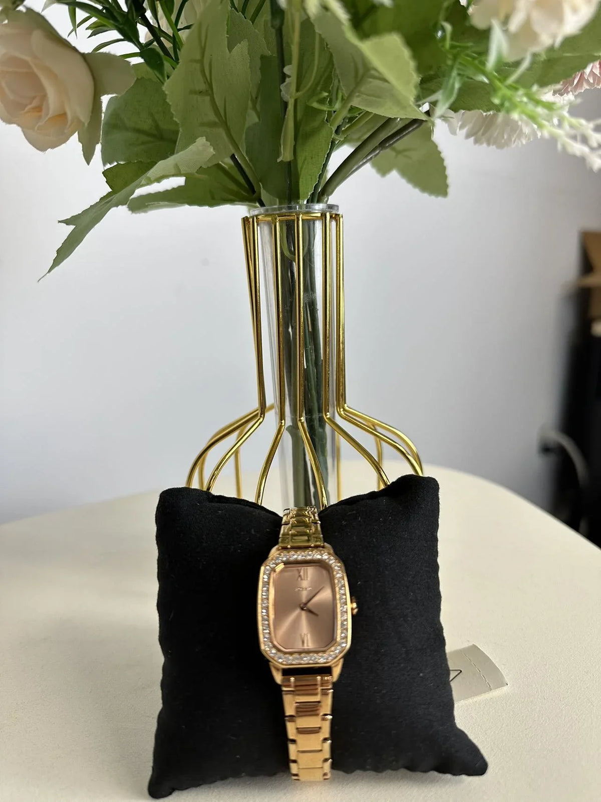 Watch Rose Two-Hand Gold-Tone Fossil Stainless Steel Rilynn BQ3670
