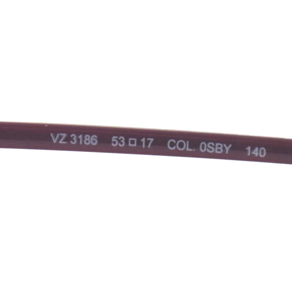 Eyeglasses Rectangle Zegna 53 Men's 17 140 VZ3186 SBY Ermenegildo Burgundy