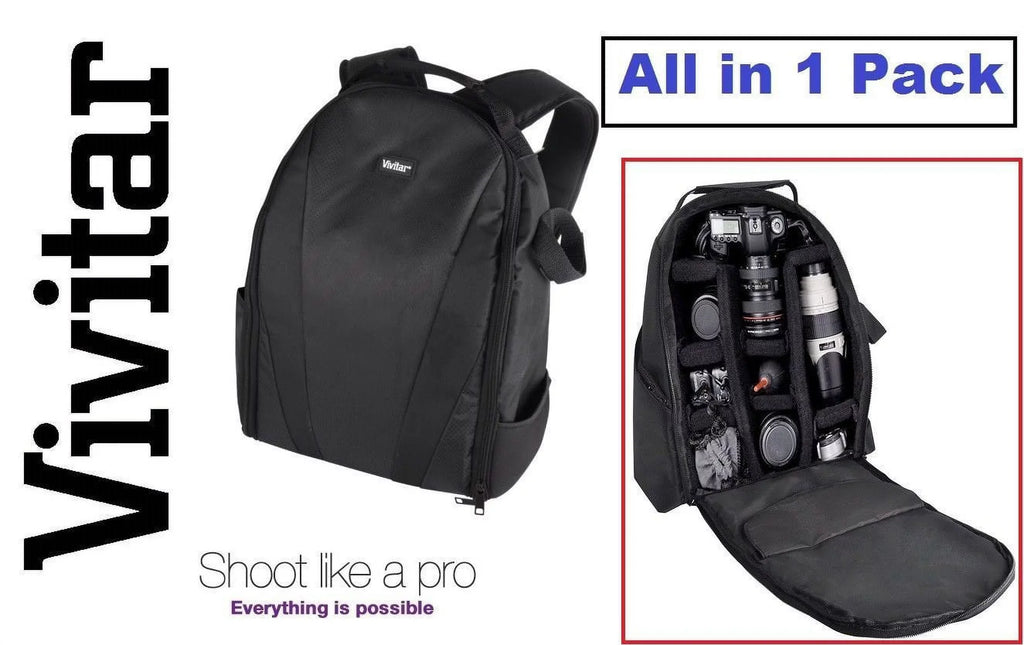 Pro Nikon Case D500 Deluxe Case Vivitar D7500 Camera For Backpack Bag D5600