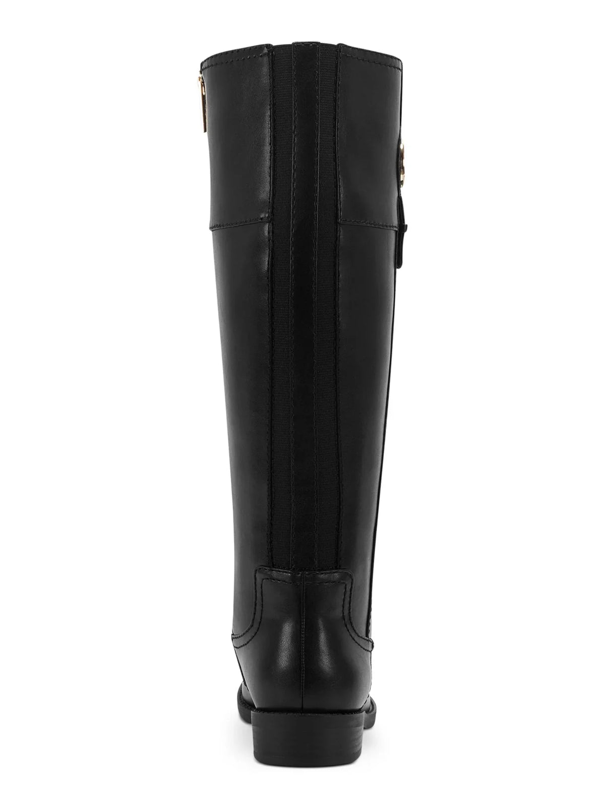 M Zip-Up Heel TOMMY Boot Block HILFIGER Padded 7 Imina Flex Gore Black Riding Logo Womens WC