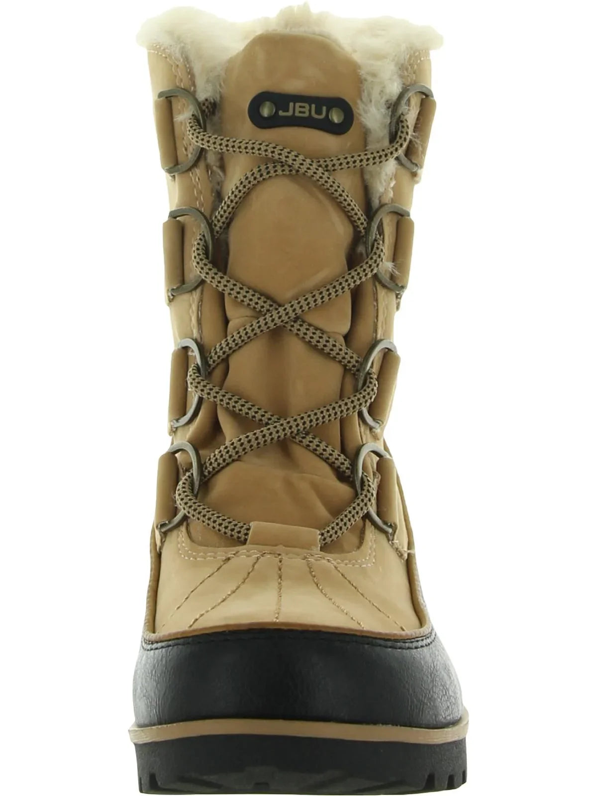 Jambu JBU Tan Maldive Snow Womens (B,M) & Medium Boots Leather Faux Winter by 8