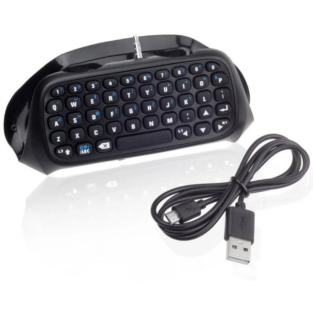 Keyboard Gamepad Wireless Bluetooth with Adapter Gaming Black Chatpad Controller Keypad - Compatible Mini Joystick Text Messager
