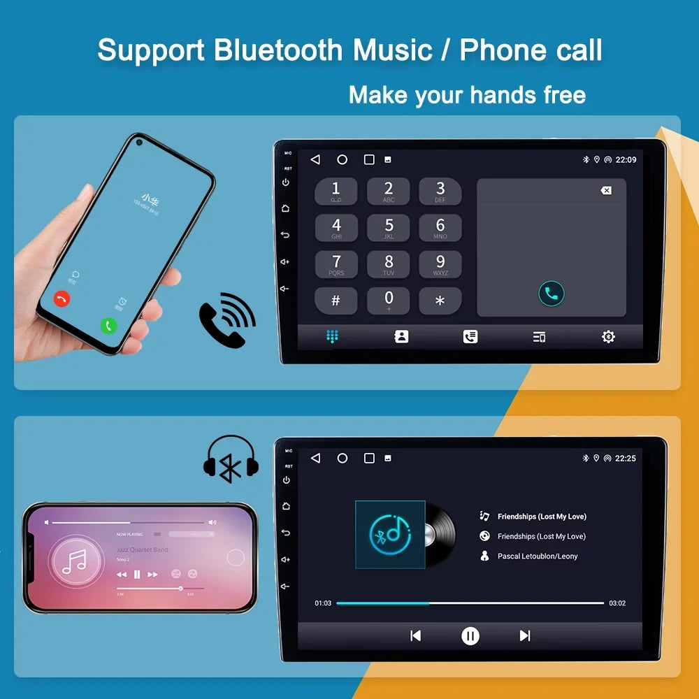 Audio 2 Auto GPS Screen Touch 2004 - Bluetooth 2011 With Stereo Android Carplay Focus Car For 2 Ford Mk Navigation