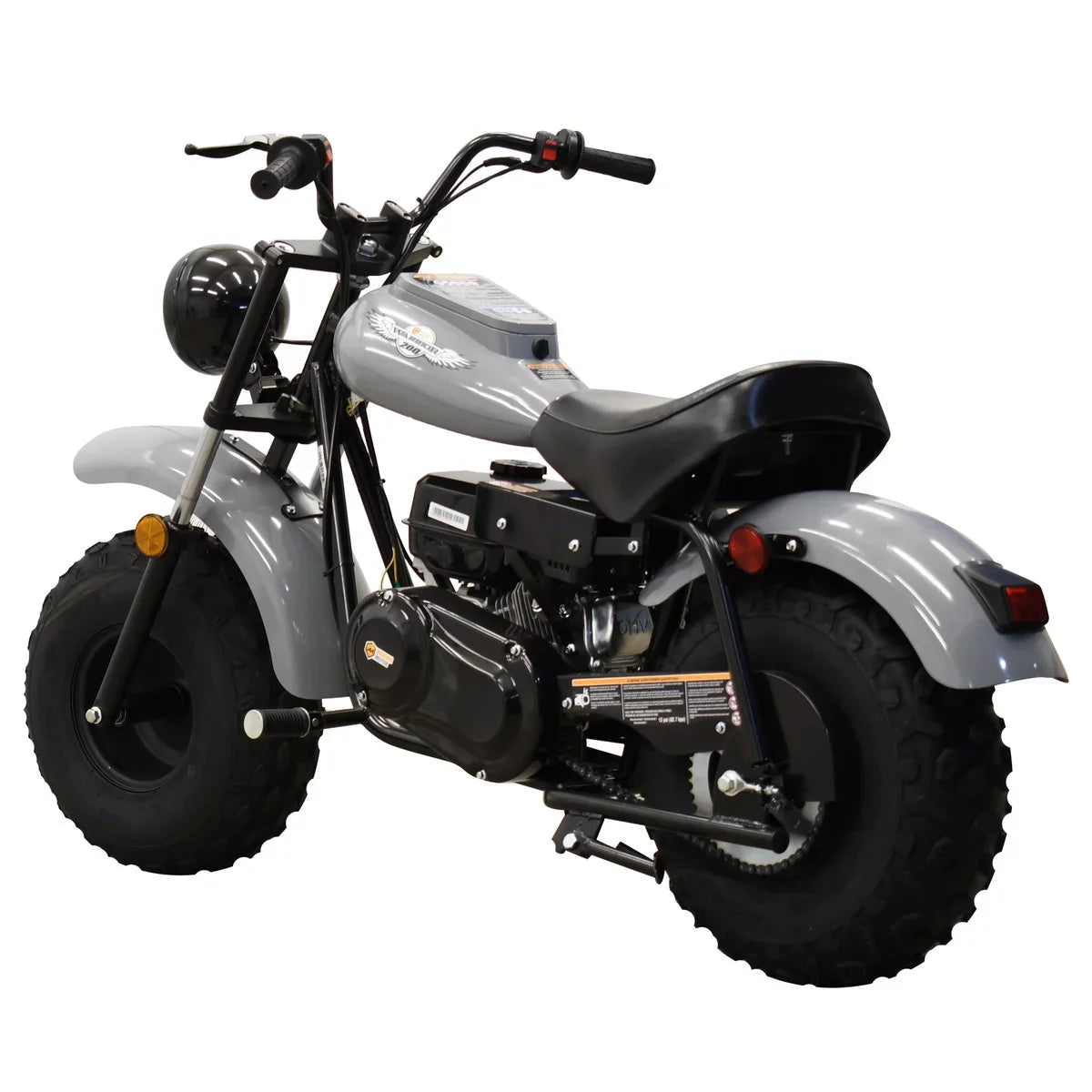Powered Mini (Gray) MB200 200cc Motor 6.5HP Bike Massimo Motorcycle Gas