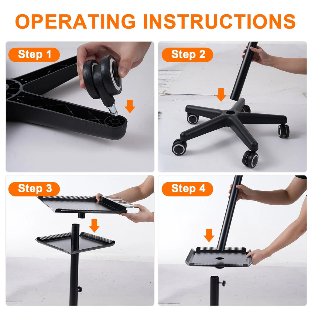 Beauty Station Adjustable On Salon Hair 2 Movable Trolley,Hair Salon Station Salon With Spa Stand Clinic Bestauty Wheels Hair Cart Adjustable Station Salons Cart Salon With Hair Cart On Salon Stylist