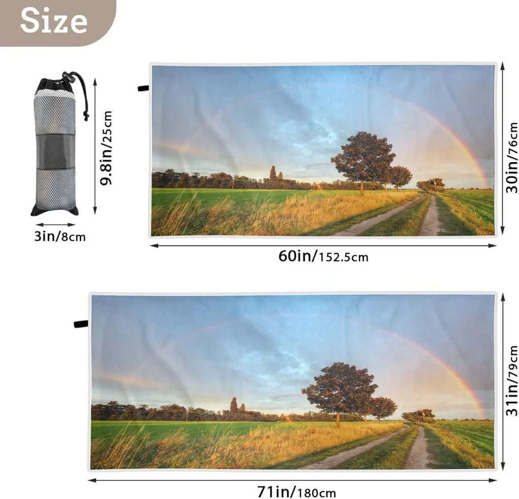 Dry Beach Travel Towel Road Compact Quick Bestwell for Holiday（384） Lightweight Oversized Super Absorbent - - Camping Towel Swimming Wild Towels