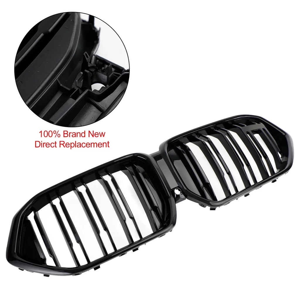 BMW Front Grille Hole Black Bumper X6 Grill Fit M50i for W/Camera G06 2020-2022