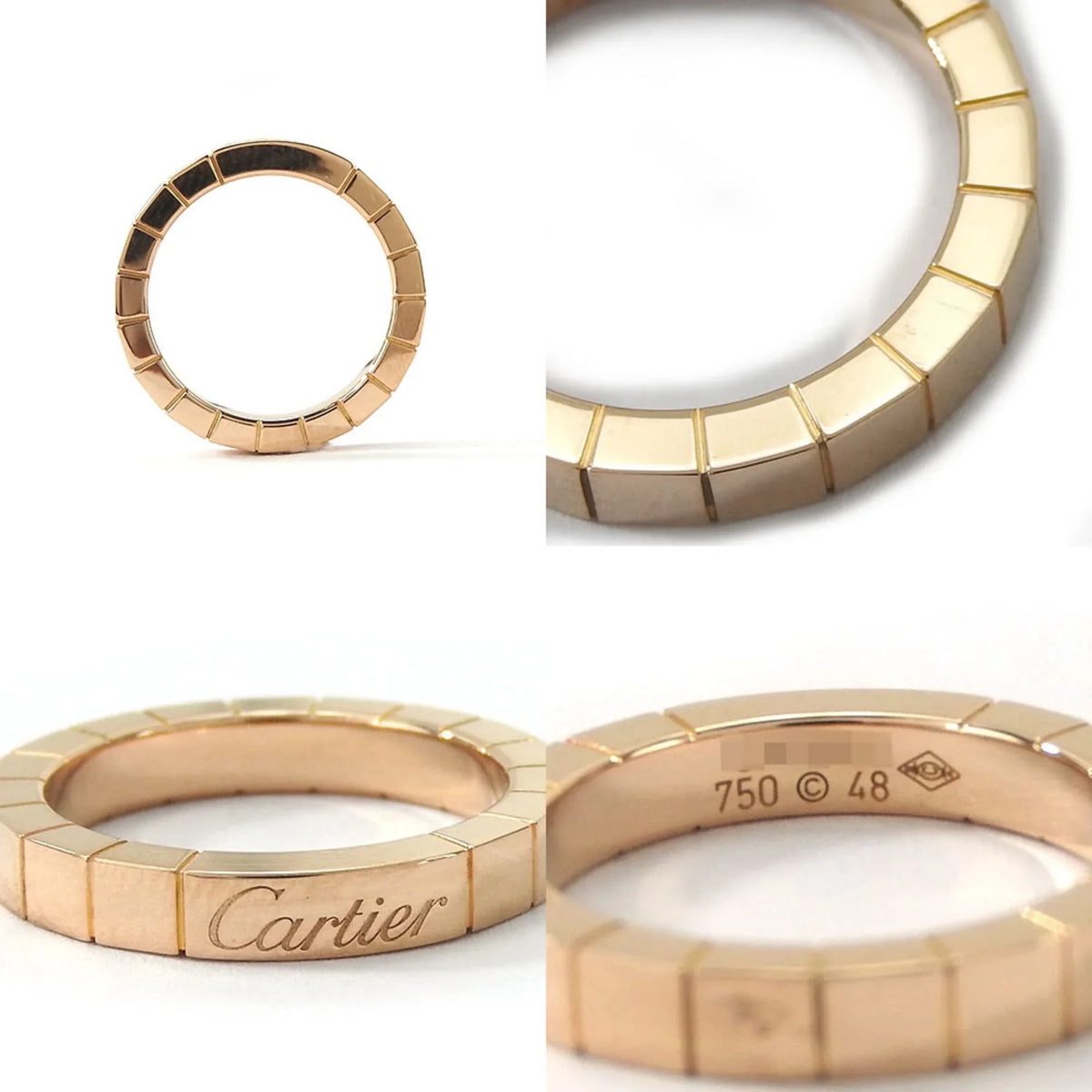 Women's wedding Wedding 48 ring PG Approx. Pink Cartier Pre-Owned Au750 Ring K18 Raniere (Good) Accessories Gold 5.4g