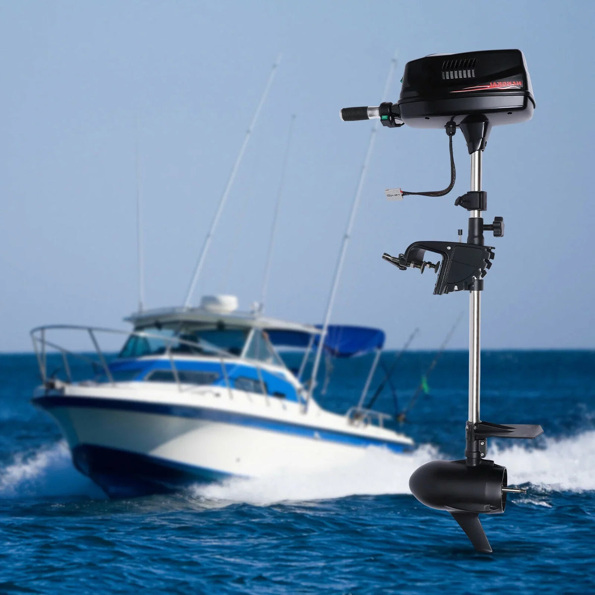 Trolling Outboard Tiller 60V Motor Control 3000 2.2KW 10HP Boat Fishing Motor Heavy Electric Duty Engine Brushless ZhdnBhnos R/Min