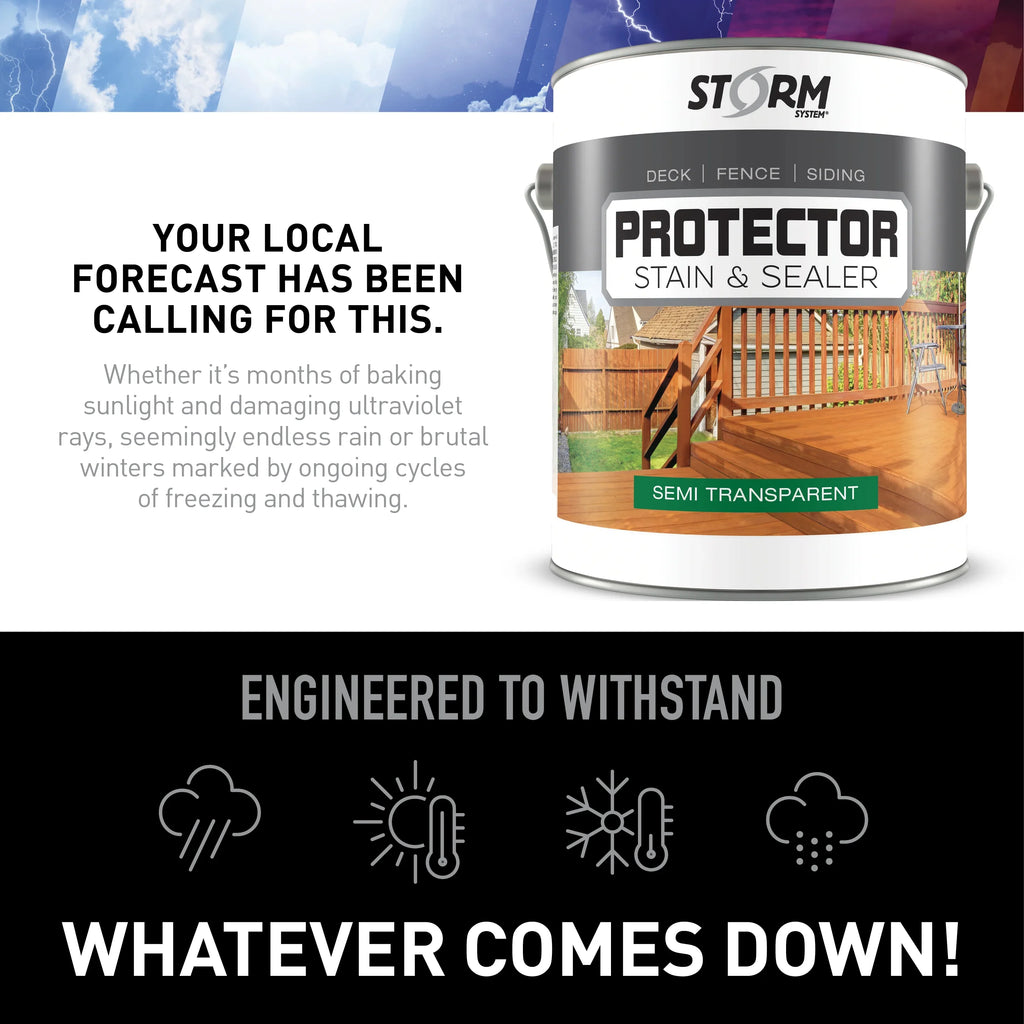 Storm System Semi-Transparent and Sealer Stain Protector