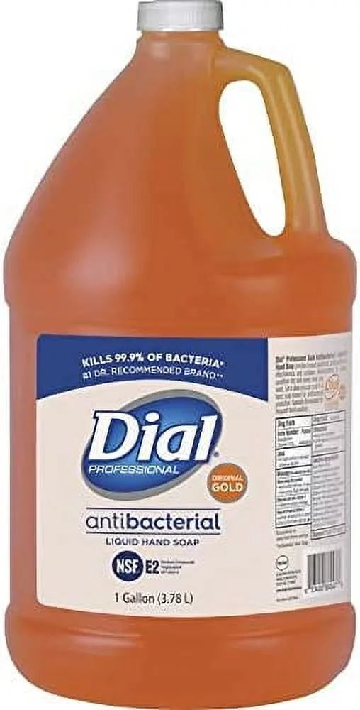 Professional Liquid Dial Soap, Refill Gallon 1 Bottle Gold Antibacterial Hand
