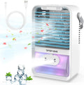 Brano AC Cooler Fan Mini Air Misting Speed Fan with Air Rechargeable, AC Personal Fan Conditioners USB Conditioner , Portable Fan, , Desk Portable Air Blue 3 Portable