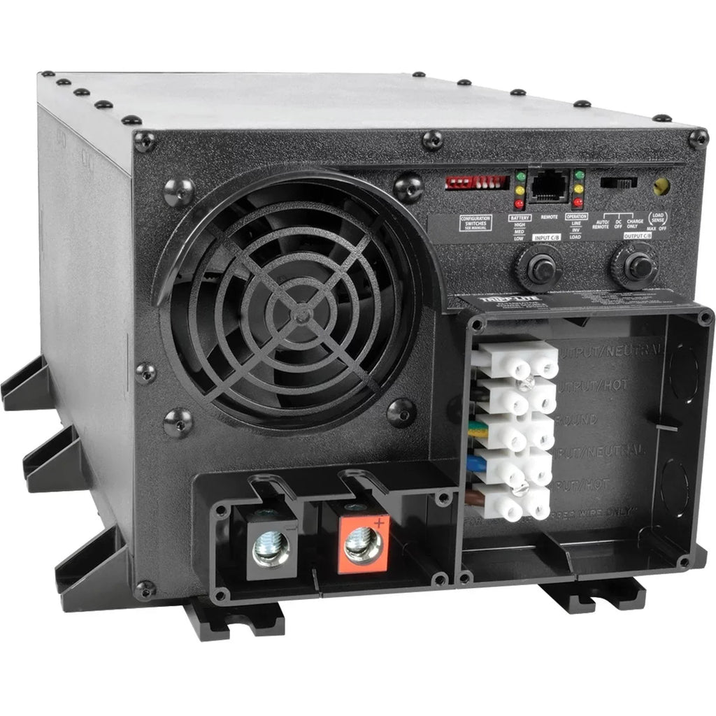 Power:2kW Tripp Hardwired / 120V DC - 2000W Transfer 120V - AC APS Auto 12VDC w/ Lite Charger Switching Continuous Inverter 12V ATS -