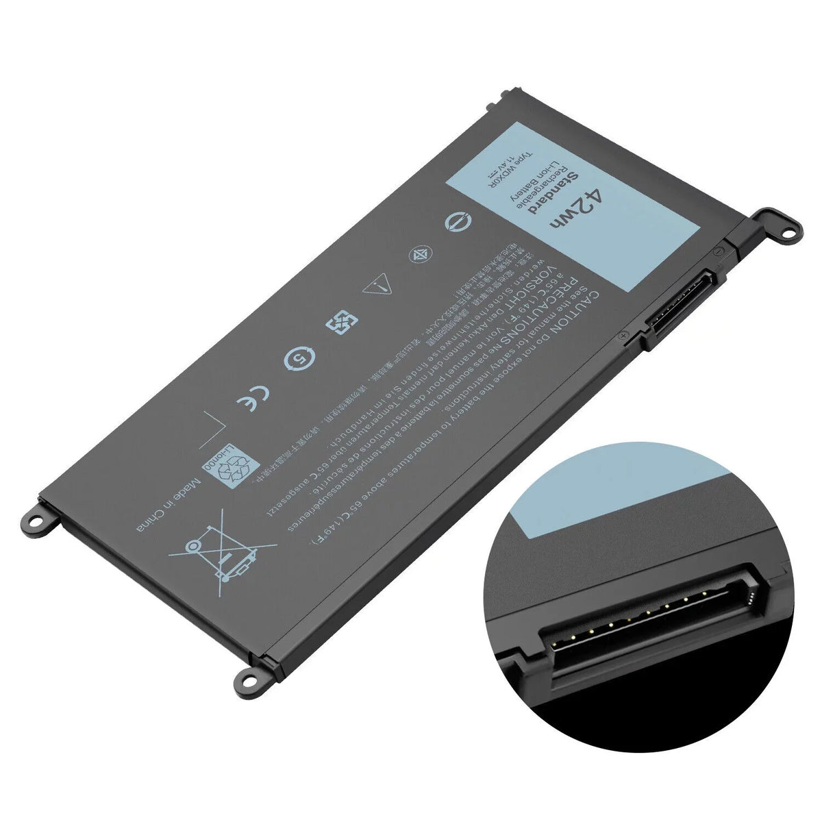 13 FC92N 5368 Inspiron 5568 WDX0R For 7569 7579 7368 10x 5567 Dell 15 Battery