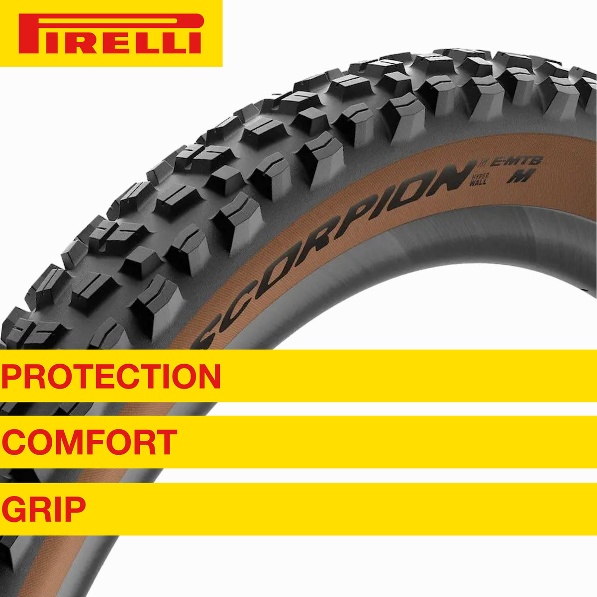 and x SmarTUBE Ready Bicycle for 23/32-622 E-MTB Use, Mountain M Tire Pirelli Terrain, 2.6 E-Bike Mixed TLR Bike Tubeless 27.5 MTB, Tire, + Trail Scorpion Versatile E-Mountain Enduro Clincher
