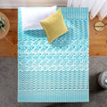 Topper, Foam Cooling Green Tea by 2" Mattress Sensations Support Memory Zoned Spa Gel Full Zinus