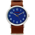Dial, Wrangler Brown Nato Blue Style Watch Round Strap 45mm