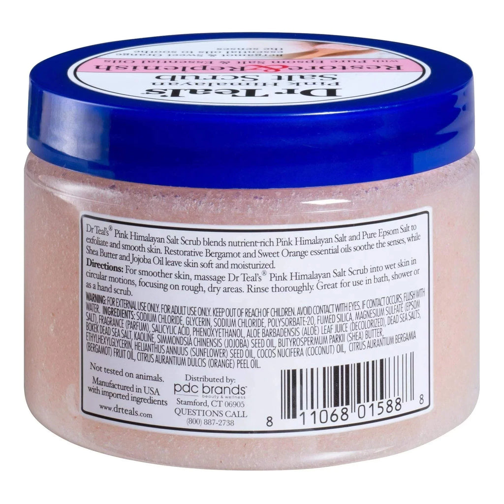 Scrub Salt Teal,S Epsom Body 2-Pack, Pink Himalayan Dr