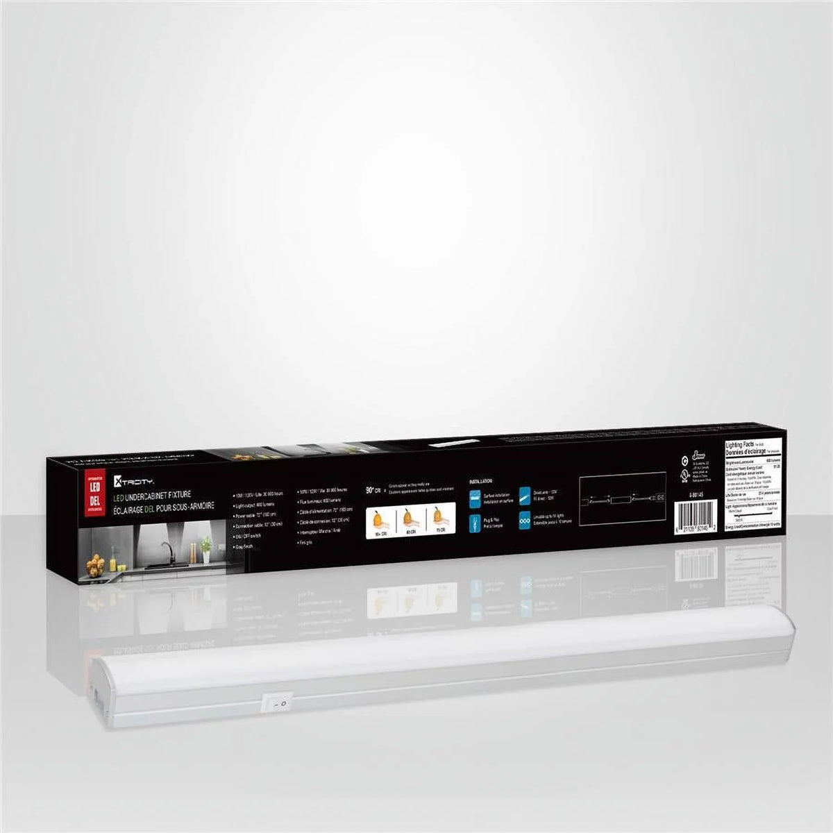 Xtricity Length, 10W, Soft Under Light, Dimmable '' LED Cabinet White - 3000K 24