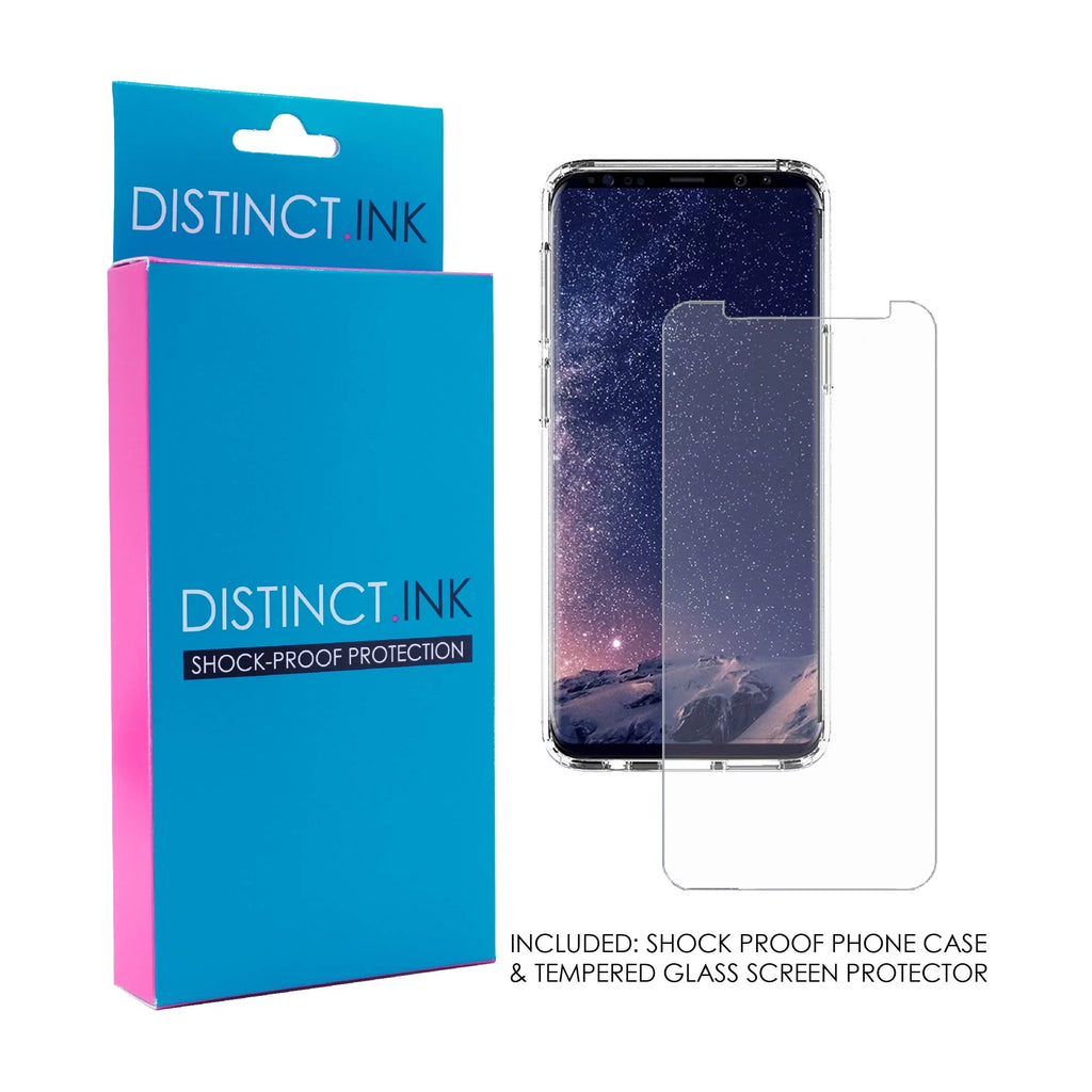 Back Fear Galaxy - Pink Ribbon TPU - Screen) for Case Protector Acrylic Cancer Clear (5.8" Tempered Over Shockproof Glass S9 - Screen Faith Hybrid Bumper Samsung DistinctInk