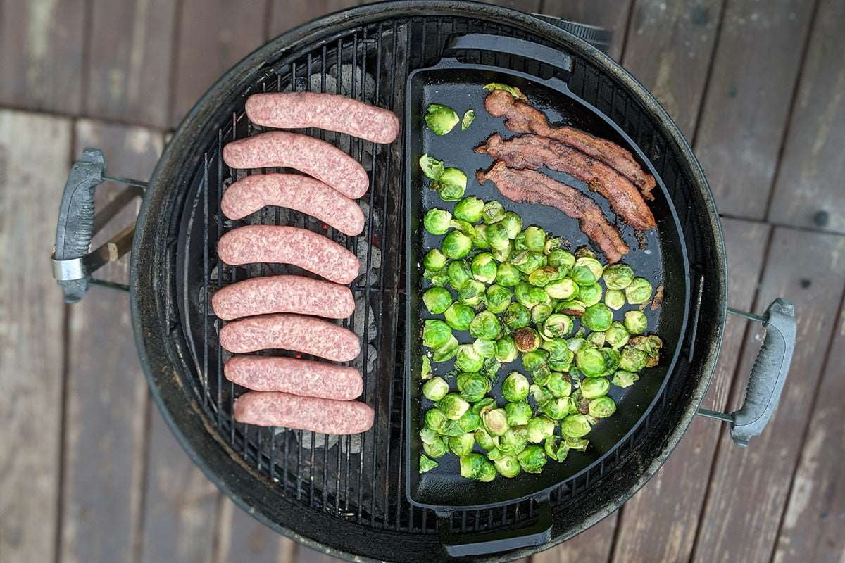 Griddle Drip - SnS Grills 3-in-1 Drippings and 22” Pan Kettle Searing, for 22", Griddle Iron Sear® ‘N Grills Standard Versatile Slow 'N Cast Fits Grill Accessory