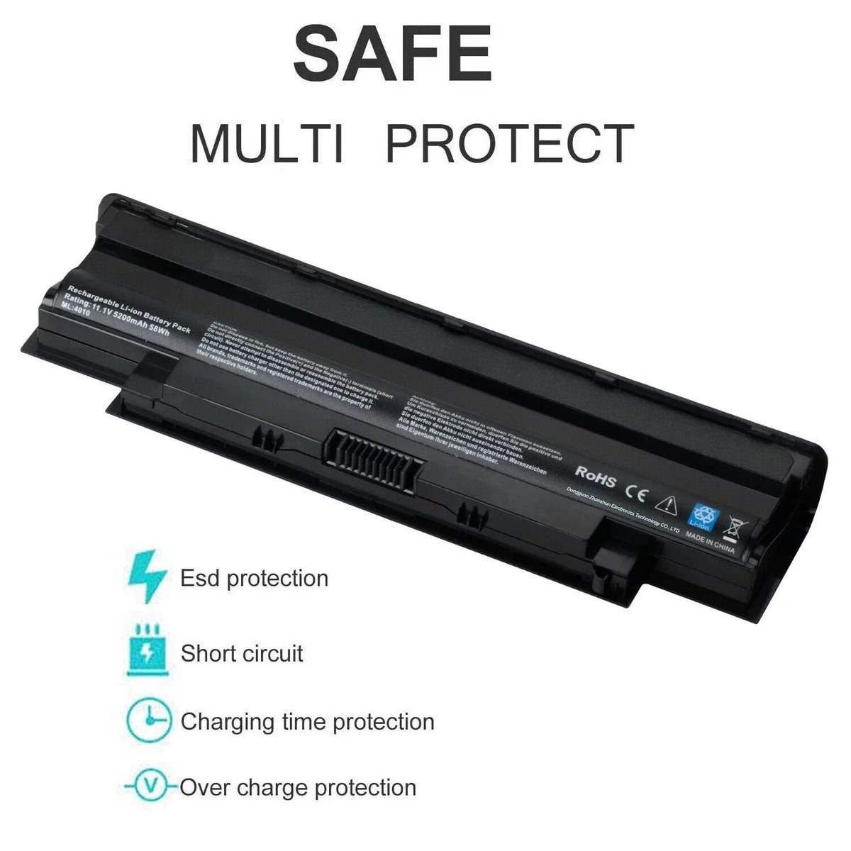Dell N4010 312-0233 N5050 Inspiron 14R N5010 for 451-11510 Battery 15R M5110