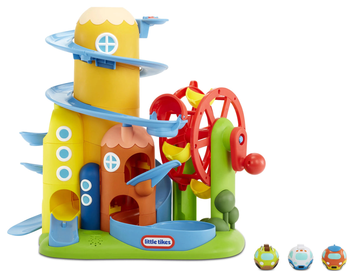 Months for Play & Roll Playset Toddlers Toy Cars and Ages Arounds Tikes Little and 18 Up Turnin' Town, Learn