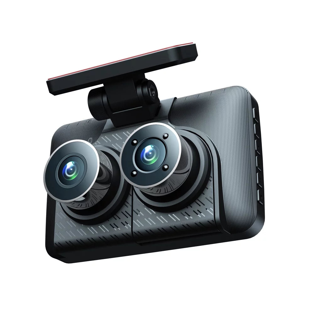Driving Car Dash Mirror Car Video Recorder Recording Cameras 4in Rearview Auto Angle Safety Clear Andoer Wide Camcorder Recorder Camera 3 Cam Car