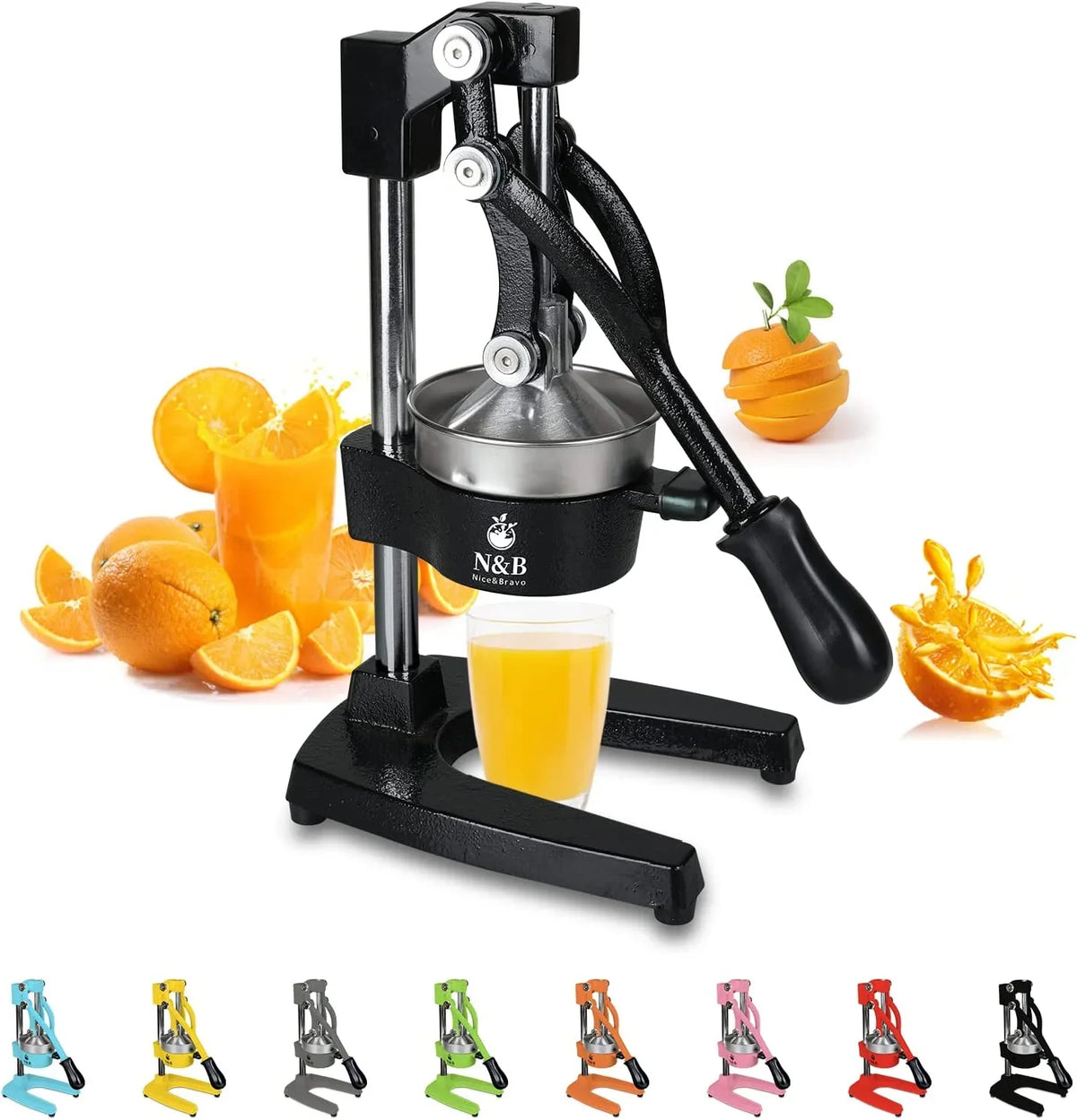 Squeezer, Manual Commercial Juicer, Orange Citrus Hand Press Grade Professional Grey