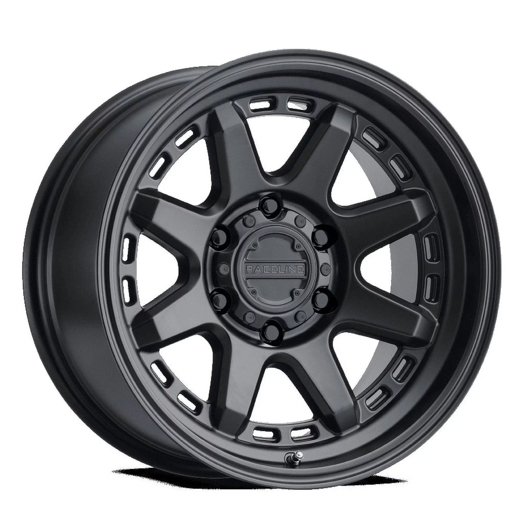 BLACK Wheel, Aluminum Cast 17" SCOUT 947B-SCOUT SATIN 17X8.5 5X150 0mm Raceline