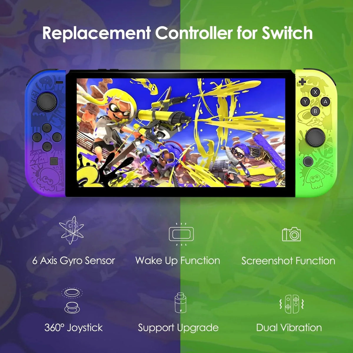 Splatoon 3 Controllers Switch Controller,Wireless Joystick- Edition cons Joy-Pad Special Nintendo Joy