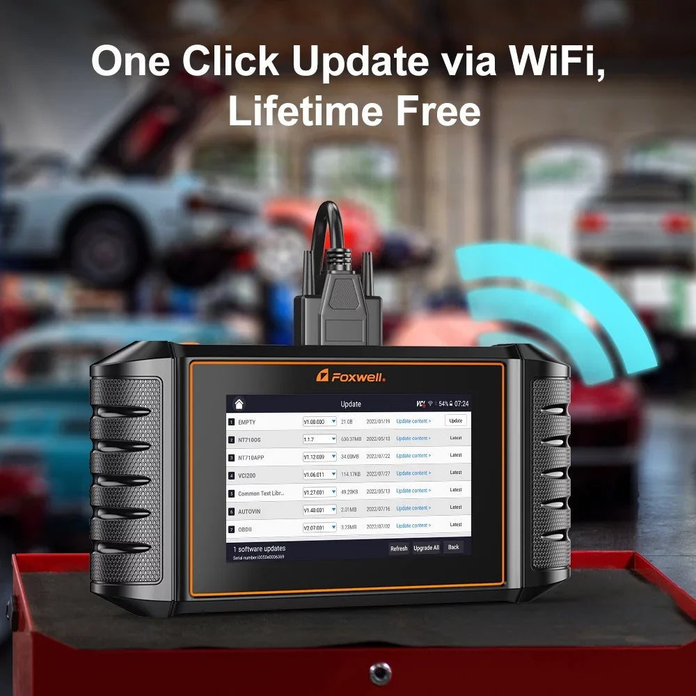 Acura Car Fits Services NT710 Scanner Scan Scanner Tool System Bi-Directional Foxwell Fits NT510 Honda for Automotive Code Upgraded 30 Reset for Reader Full Elite JOBD OBD2 Acura Scanner Control Honda