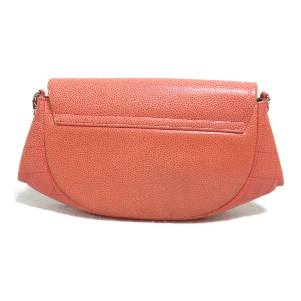 (Grained Caviar Pink (Good) CHANEL Skin Chain Calf) wallet Pre-Owned