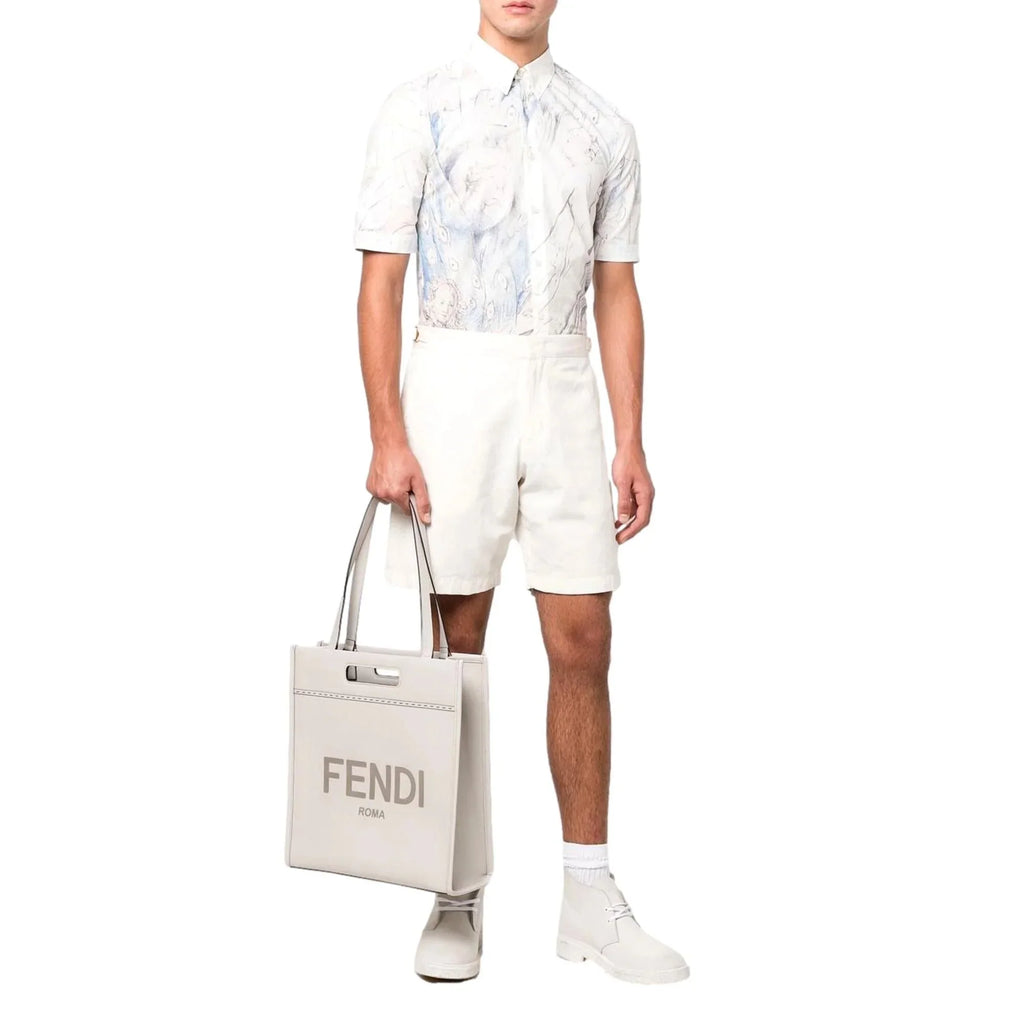 Bag Tote Ghiaia Fendi Roma Calf New Leather