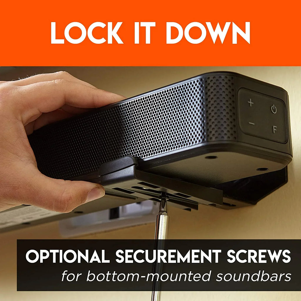 & Echogear All Mount with Atmos Adjustable More Vizio, Wall Universal for Soundbars Works - Soundbar Soundbars Depth Roku, Bracket Including Samsung, - Dolby